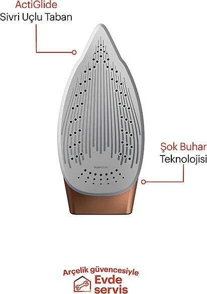 Grundig Sı 8050 Buharlı Ütü Siyah Kahverengi