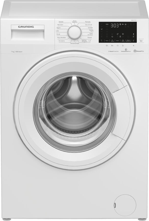 Grundig GWM 27101 D 7 kg 1000 Devir Bluetooth Bağlantılı Çamaşır Makinesi