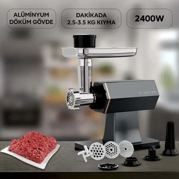 KINGPRO KKM694 Powergrind Et Kıyma Makinesi