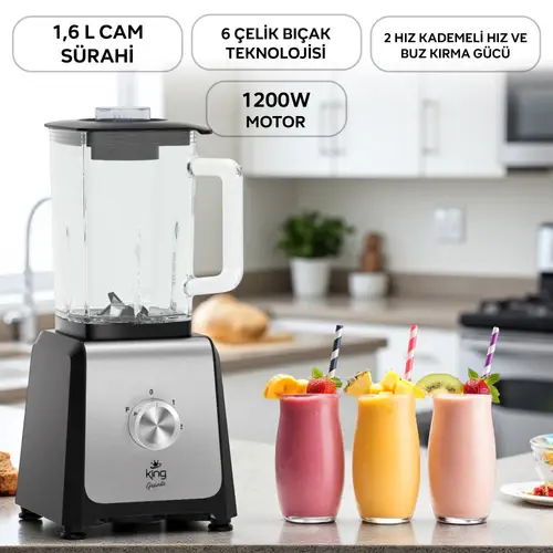 KİNG K477 Grande Sürahi Smoothıe Blenderı