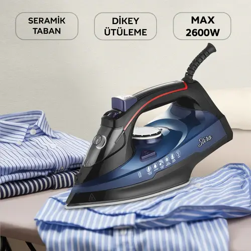 KBU751 Buharlı Ütü-Mavi