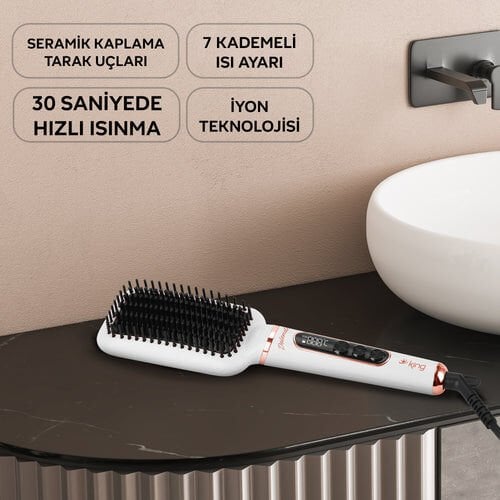 KSS1202 Dolendo Saç Düzleştirici Fırça