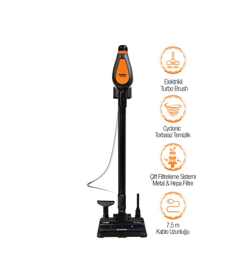 FANTOM Pluto P 6000 Cyclone Elektrikli Dik Süpürge