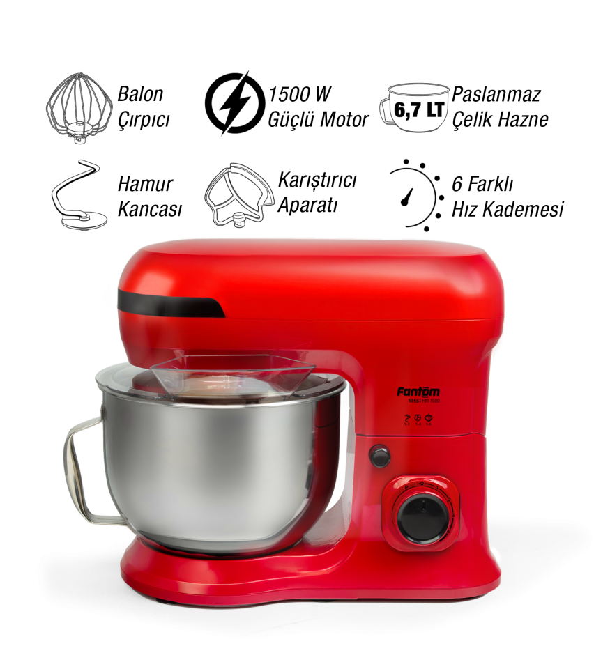 NFEST HM 1500 Hamur Yoğurma Makinesi